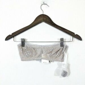 FREE PEOPLE INTIMATELY Starla Underwire Lace Bra Blue NWT